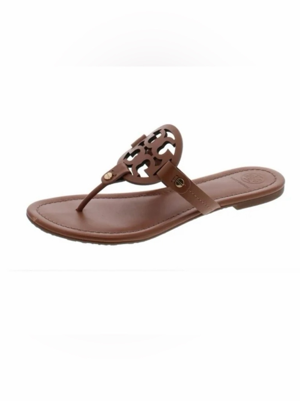 Tory Burch Brown Leather Logo Thong Sandal
Made in Brazil